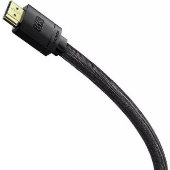 HDMI kabelis Baseus CAKGQJ01 2 m, HDMI Type A kištukas–kištukas, HDMI 2.1, juodas/sidabrinis