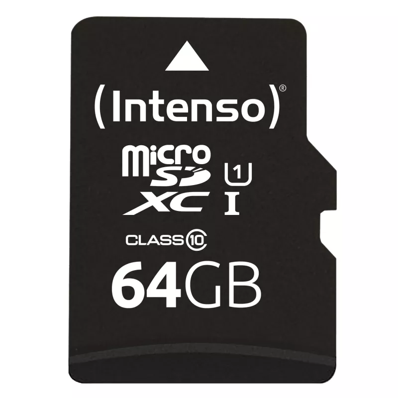 Intenso 64GB MicroSDXC UHS-I Class 10 atminties kortelė 3423490
