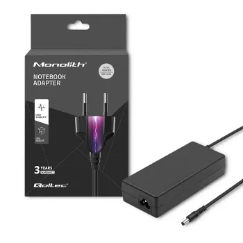 Qoltec 50797 stalinis maitinimo šaltinis 60 W, 12 V, 5 A, 5,5x2,1 mm, su maitinimo kabeliu