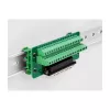 DeLOCK 66913 adapteris D-Sub 37 kontaktų kištukas į gnybtų bloką, tvirtinimui ant DIN bėgio, 51 mm × 30 mm × 116 mm, žalias