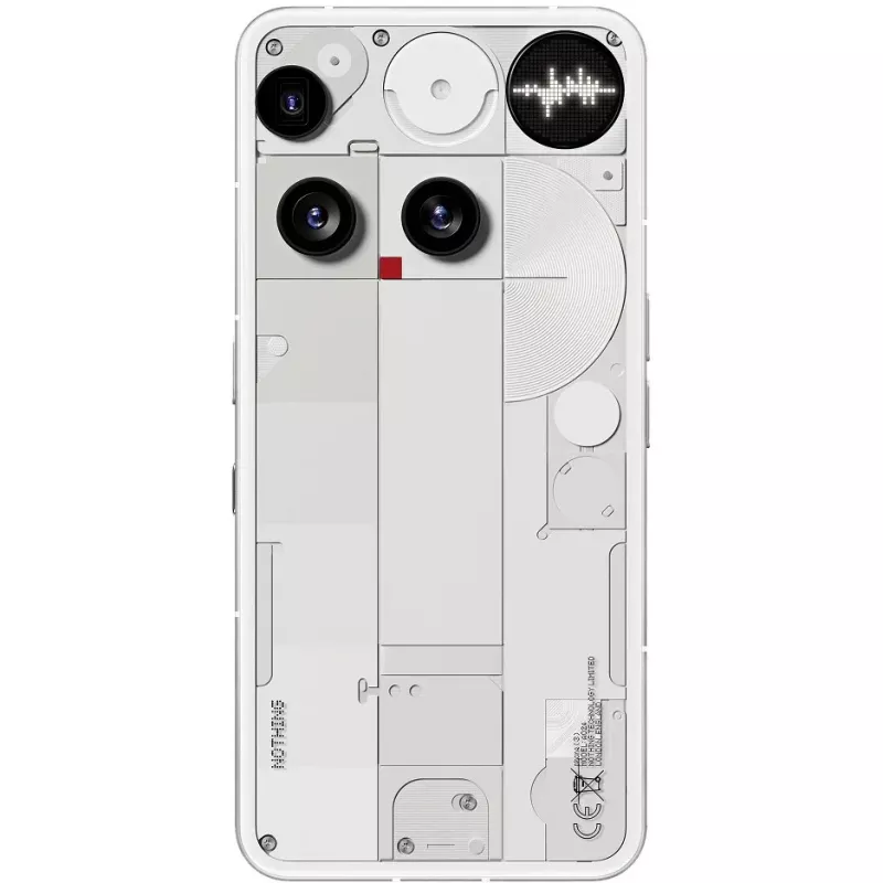 Nothing Phone (3) White - 5G išmanusis telefonas - Dual-SIM - RAM 12 GB / Vidinė atmintis 256 GB - OLED ekranas - 6.67 colio