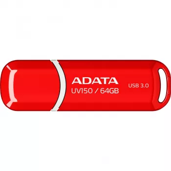 USB atmintukas ADATA DashDrive UV150 64 GB, USB Type-A 3.2 Gen 1, raudonas, su dangteliu