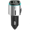 FM siųstuvas 4smarts 456201 Cigar Lighter Juodas Sidabrinis AM FM Bluetooth