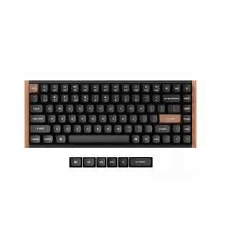 Belaidė mechaninė klaviatūra Keychron K2 Special Edition – kompaktiškas 75% išdėstymas, RGB foninis apšvietimas, juoda, modelis K2H-F1