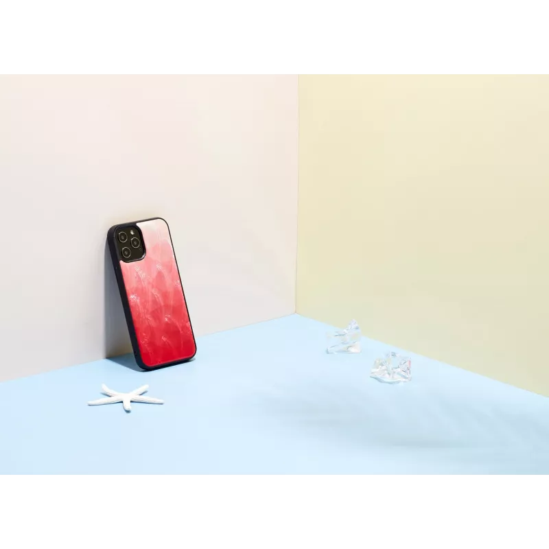 Apsauginis dėklas iKins Apple iPhone 12 Pro Max – Pink Lake su juodais akcentais