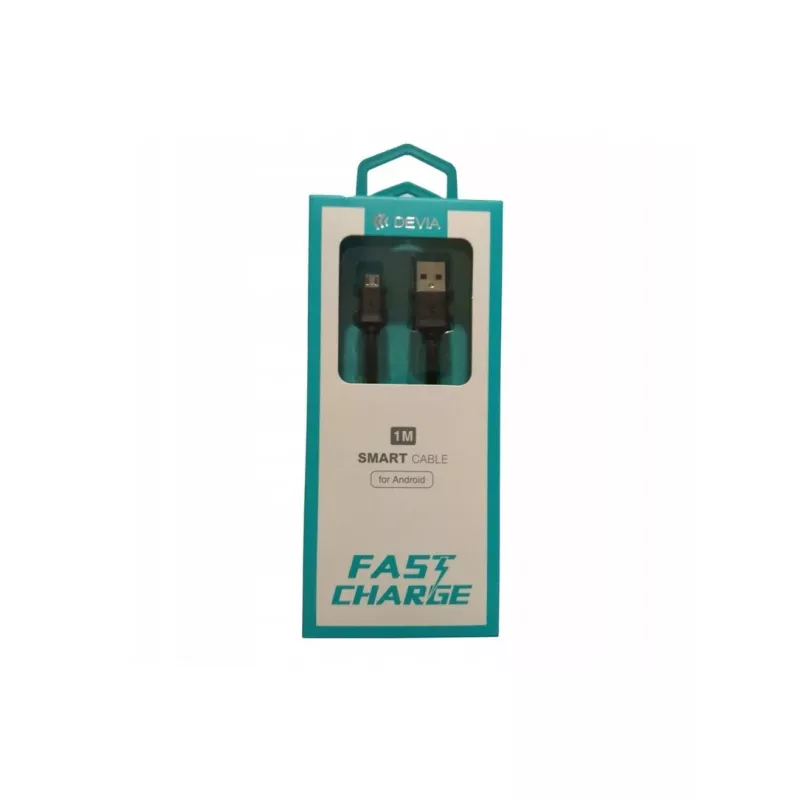USB įkrovimo laidas Devia Micro Smart Series V2 5V 2,1A 1 m, juodas