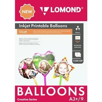 Lomond Inkjet spausdinami balionai A3+, 9 lapų (rutulys/širdis/žvaigždė) dvipusiai
