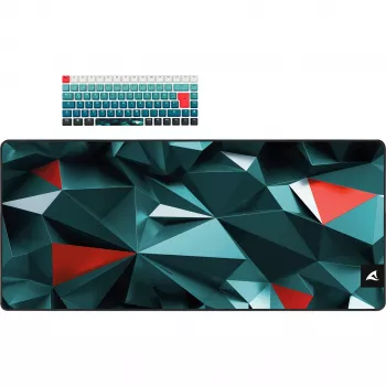 Žaidimų klaviatūra Sharkoon SKILLER SGK50 S3 Design Bundle D1 pilkai-žalia raudona – laidinė, kompaktiškas išdėstymas