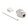 Delock 90723 Keystone modulis slim RJ45 į LSA Cat.6A, ekranuotas, 180 laipsnių, be įrankių