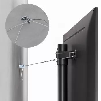 Grindinis TV stovas MACLEAN MC-494, 32 inch–70 inch, VESA iki 400×400 mm, maks. 40 kg, pakreipimas 70°