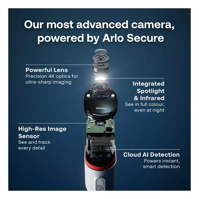 Arlo VMC5450-111EUS – 4K lauko stebėjimo kamera