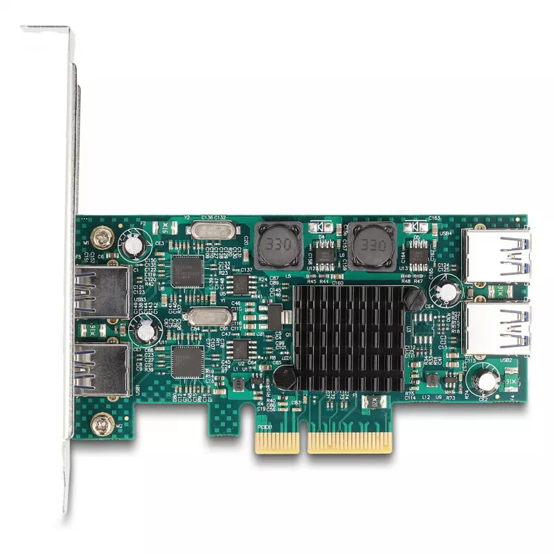 DeLOCK PCI Express x4 kortelė 2 x USB 5 Gbps Type-A 2 x vidiniai USB