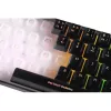 Deltaco Gaming DK240 mini 60% USB, RGB juoda klaviatūra