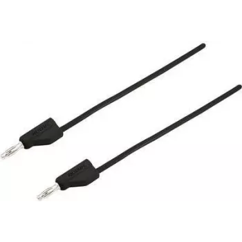 VOLTCRAFT matavimo laidas [Kištukas 4 mm - Kištukas 4 mm] 0,25 m Juodas MSB-300 (MSB-300-0,25-SW)