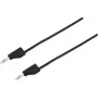 VOLTCRAFT matavimo laidas [Kištukas 4 mm - Kištukas 4 mm] 0,25 m Juodas MSB-300 (MSB-300-0,25-SW)