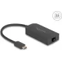 Dokavimo stotelė DeLOCK 66046 USB 3.2 Gen 1 Type-C juoda Ethernet 2.5G