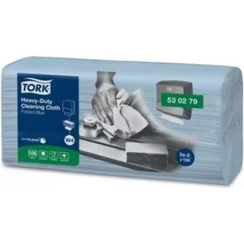 Valymo šluostė Tork 530279 daugkartinė mėlyna, pakuotė po 105 lakštus