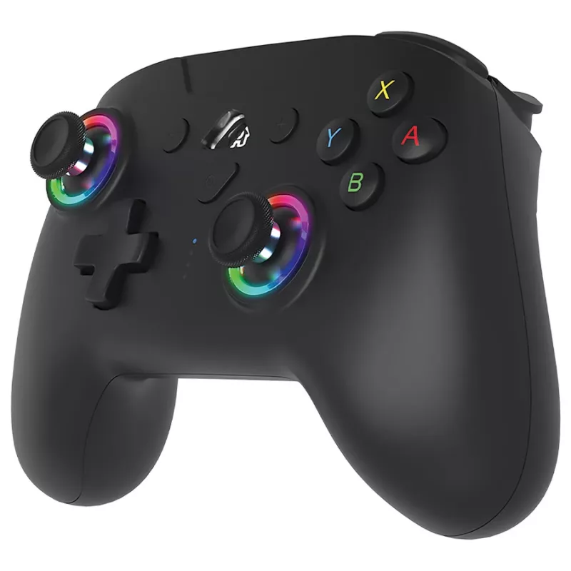 Subsonic Wireless LED Controller Black, belaidis valdiklis su RGB apšvietimu, skirtas Nintendo Switch