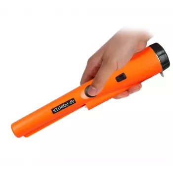 Nešiojamas metalo detektorius Extralink GP-Pointer SA-980 oranžinis – taškinis zondas smulkiems metaliniams objektams aptikti