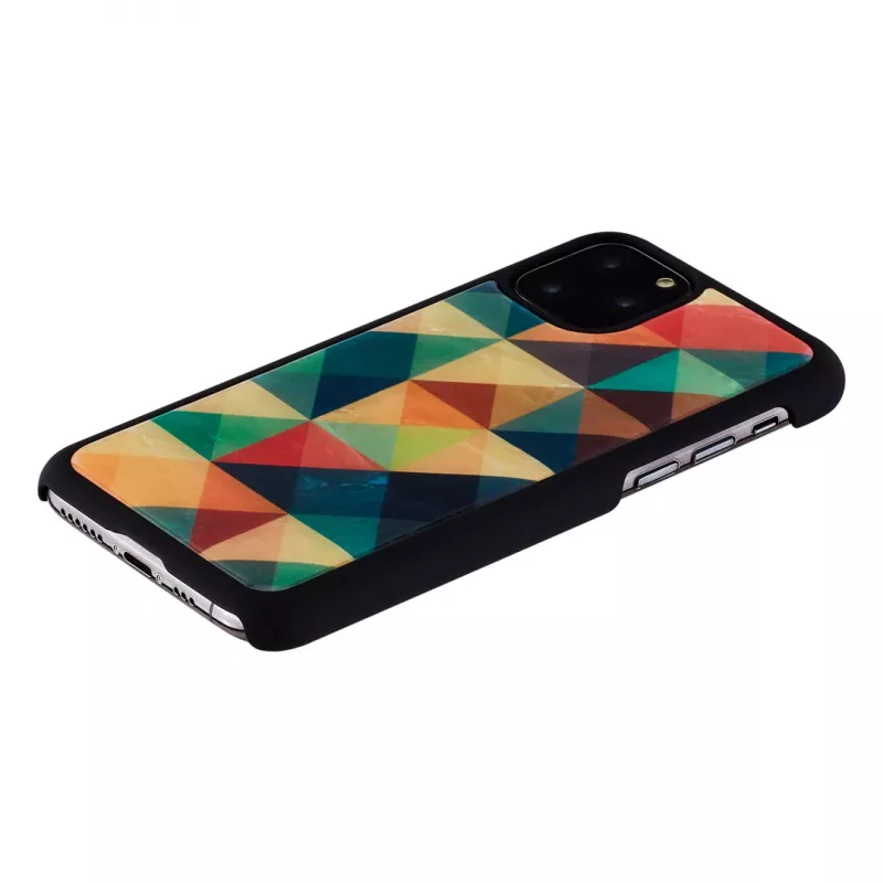 Mobiliojo telefono dėklas iKins, skirtas iPhone 11 Pro – mozaikinė juoda apsauginė dėžutė