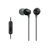 Sony MDR-EX15AP laidinės ausinės, 8–22000 Hz, skambučiai/muzika, 3 g, juodos