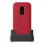 Doro Leva E22 sulankstomas telefonas, 2,8 colio (7,11 cm) ekranas, viena SIM, 0,3 MP kamera, 1150 mAh, 127,8 g, raudonai baltas