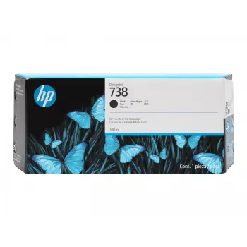 HP 738 300 ml juoda „DesignJet“ rašalo kasetė