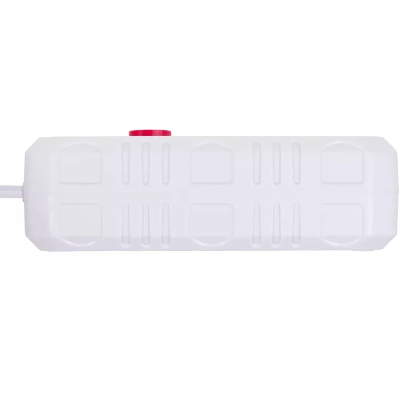 Maitinimo blokas MACLEAN MCE388 W – 2 lizdai, 3×USB, 110–240V, 2500W, 3 m laidas, baltas