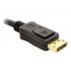 DisplayPort kabelis DeLOCK 82423 1 m vyriškas-į-vyrišką juodas