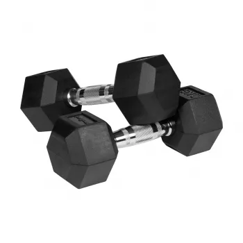 Guminiai ketaus svarmenys HEX 2x6 kg REBEL ACTIVE