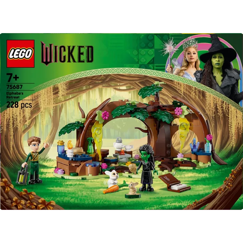LEGO rinkinys Elfos slėptuvė 75687 – statybos komplektas su 3 minifigūrėlėmis