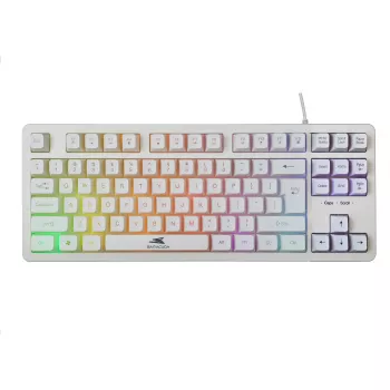 Mechaninė klaviatūra Baracuda Krill White KRILL-W – kompaktiškas išdėstymas, USB jungtis