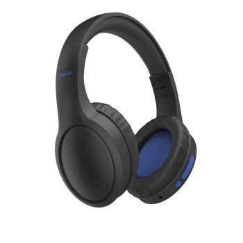 Ausinės / headset Hama 00184160, laidinės ir belaidės, USB Type-C, Bluetooth, juodos, mėlynos
