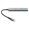 Goobay Slim 4-Port USB-Hub USB-C / USB-A 5 Gbit/s USB 3.2 (76563)