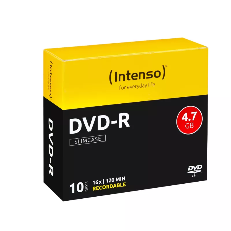 DVD-R Intenso 4,7 GB 16x 10 vnt. slimcase