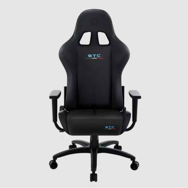 Žaidimų kėdė Onex STC Tribute Hardcore Black – ergonomiška PC/konsolės sėdynė su reguliuojamu aukščiu ir atlošimu