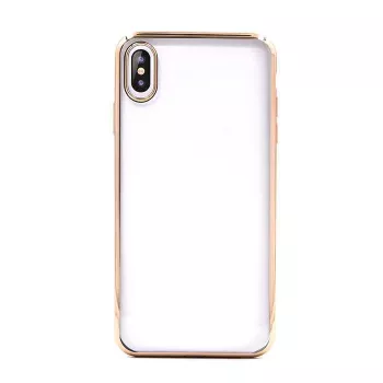 Apsauginis minkštas TPU dėklas Devia, skirtas iPhone XS Max, auksinė apdaila
