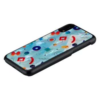 Apsauginis dėklas iKins iPhone XR – Black Poppin Rock dizainas