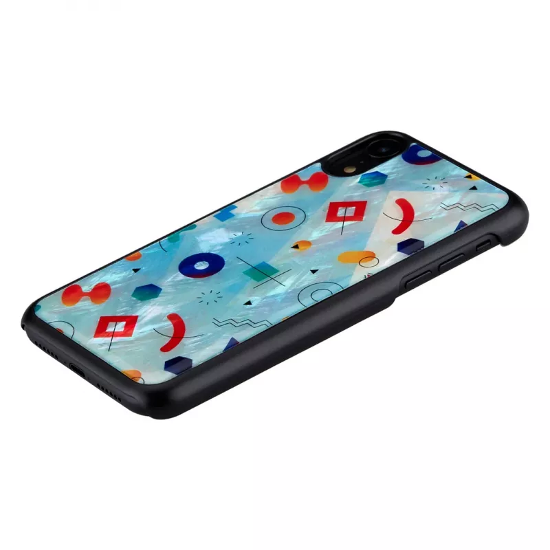 Apsauginis dėklas iKins iPhone XR – Black Poppin Rock dizainas