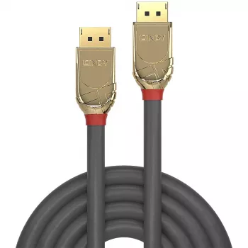 Lindy 5m DisplayPort 1.2 laidas, Gold Line, 5 m, DisplayPort, DisplayPort, Kištukas, Kištukas, 4096 x 2160 pikseliai