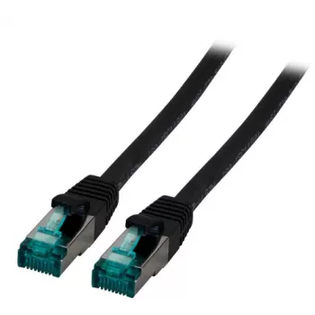 EFB-Elektronik RJ45 jungiamasis kabelis Cat.6A S/FTP LSZH juodas 3m (MK6001.3B)