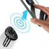 USAMS US-CC115 C21 automobilinis FM siųstuvas su dvigubu USB įkrovikliu, Bluetooth 5.0, 3,4 A, juodas