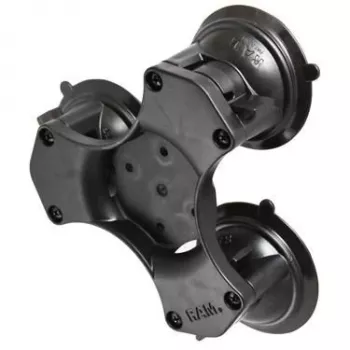 RAM Mounts Twist-Lock trigubas siurbtukų pagrindas kompozitinis juodas RAP-365-224-1BU