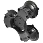 RAM Mounts Twist-Lock trigubas siurbtukų pagrindas kompozitinis juodas RAP-365-224-1BU