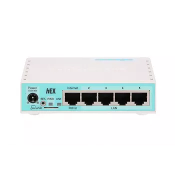 Mikrotik RB750GR3 laidinis maršrutizatorius Gigabit Ethernet Turkio, Baltas