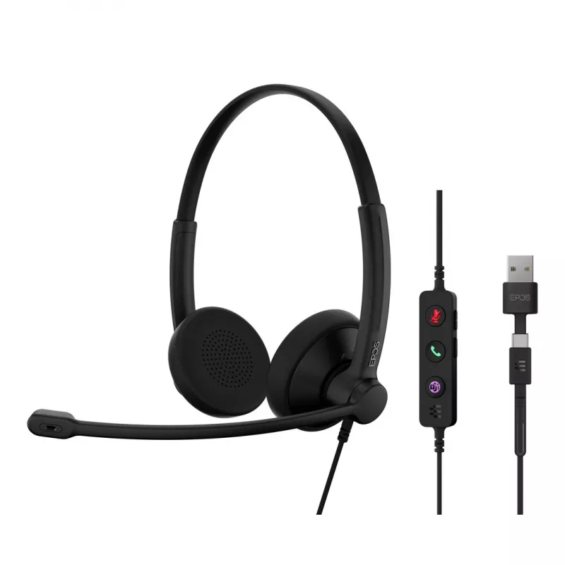 Ausinės EPOS IMPACT 100 MS stereo USB-C + A