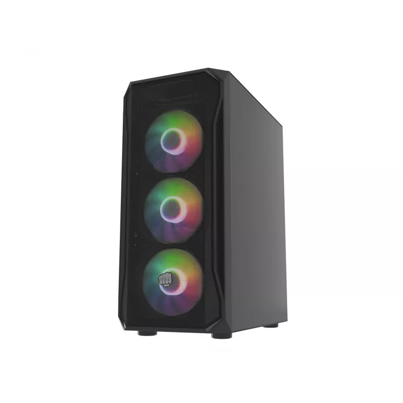 Korpusas Fury Shobo SH4F su RGB langu 4x ventiliatoriai MIDI kompiuteriui