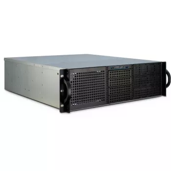 Inter-Tech 3U-30248 Rack Black, Nerūdijantis plienas