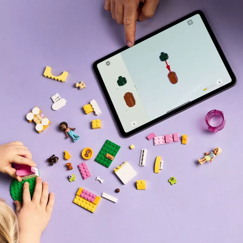 LEGO Friends Šuniukų žaidimų aikštelė 42665, 66 dalių, 2 minifigūrėlės, amžius 4+