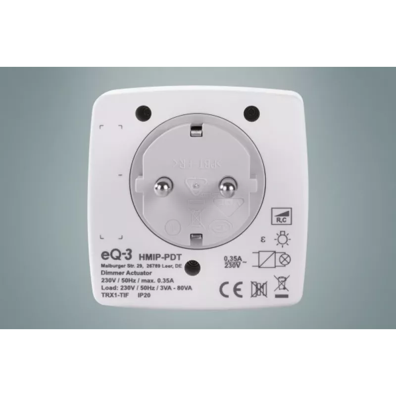 Dimmeris ir jungiklis eQ-3 AG HmIP-PDT išorinis baltas